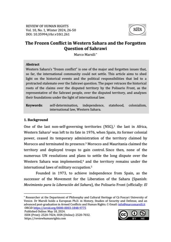 Paper published in the Review of Human Rights