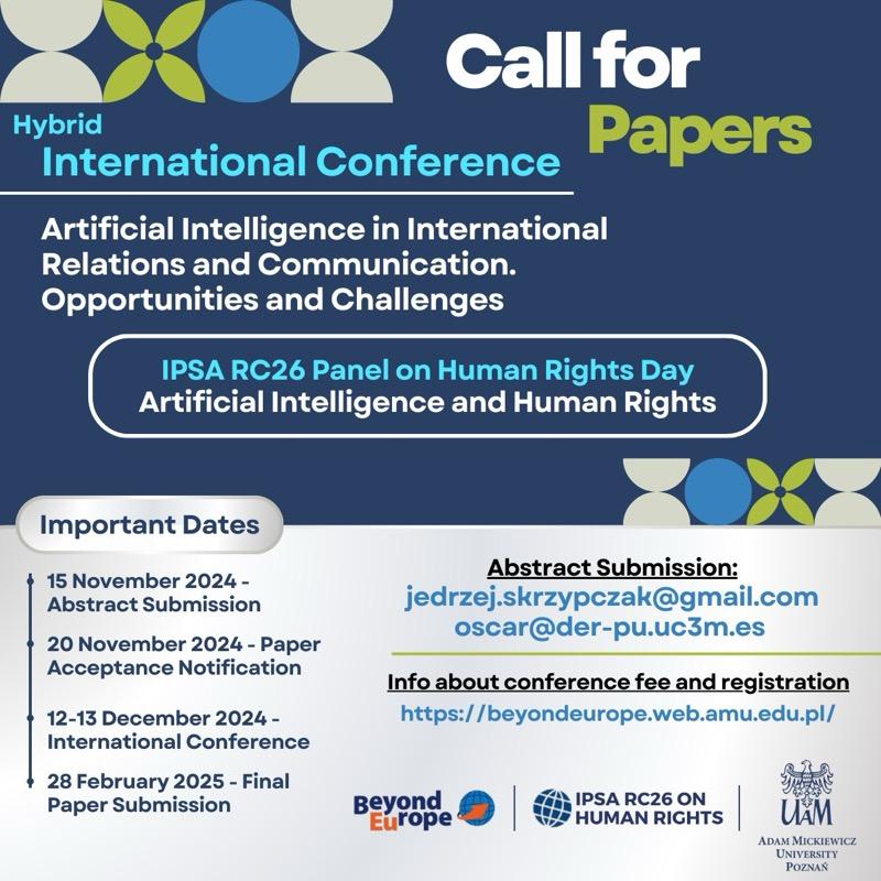 Participation in Int. Conference on AI and Human Rights