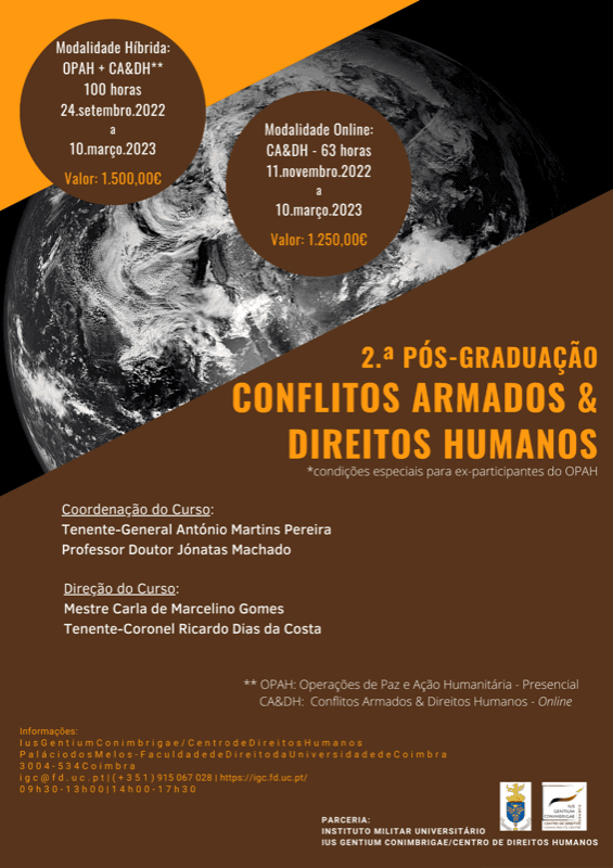 Advanced degree in Armed Conflicts and Human Rights obtained