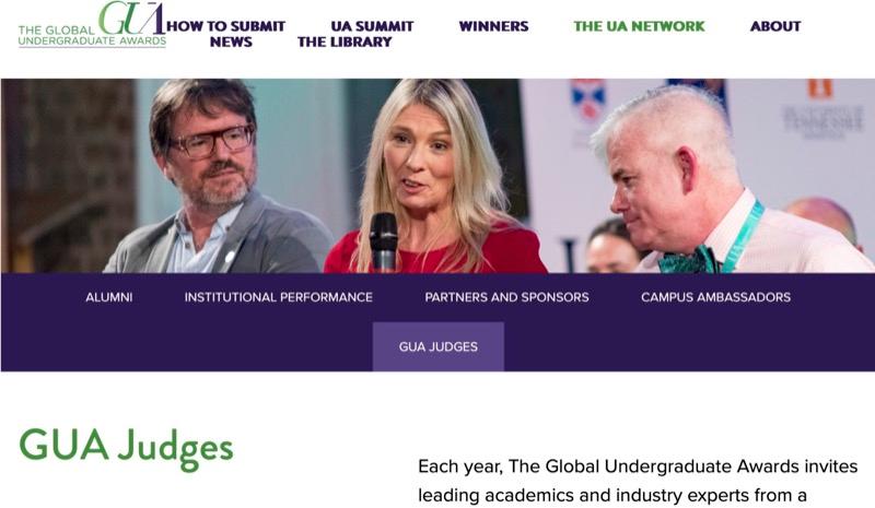 Confermato giudice del Global Undergraduate Awards 2024