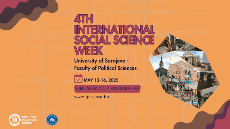 Participation in the 4th Int. Social Sciences Week in Sarajevo