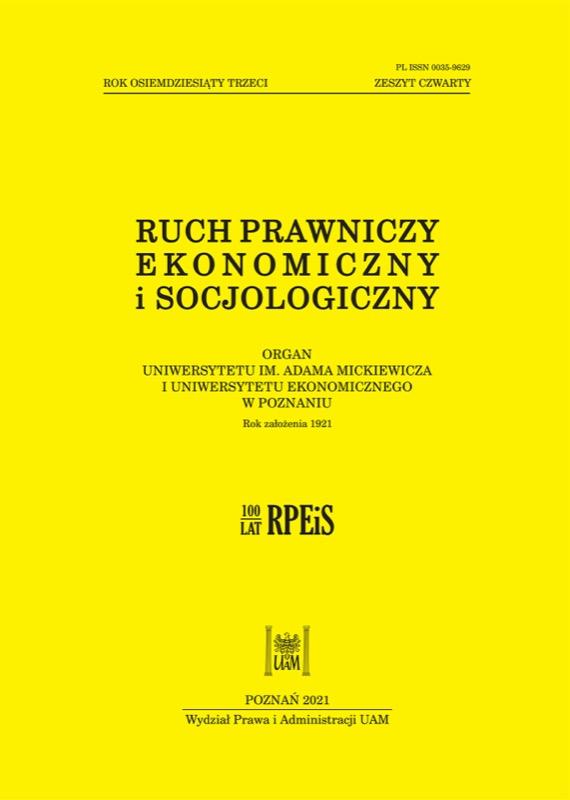 Revisore del Poznań Journal of Law, Economics and Sociology