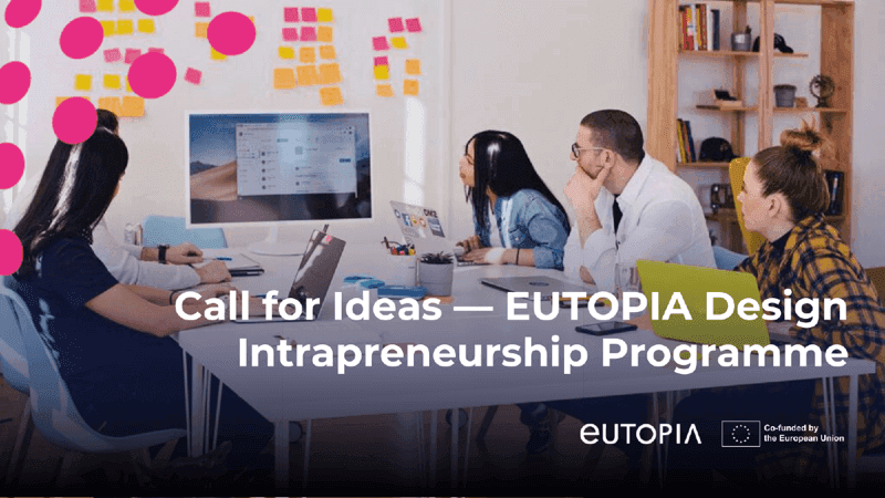 Participation in the EUTOPIA Design Intrapreneurship Programme in Gothenburg